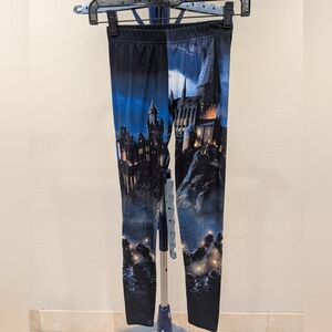 Harry Potter Hogwarts Castle Leggings Juniors Size XS